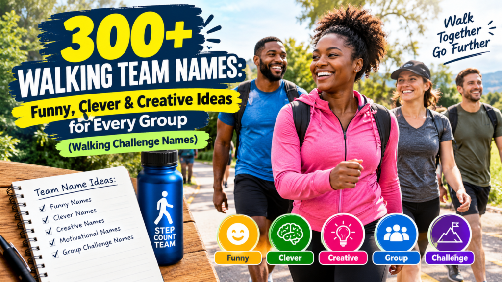 300+ Walking Team Names: Funny, Clever & Creative Ideas for Every Group (Walking Challenge Names)